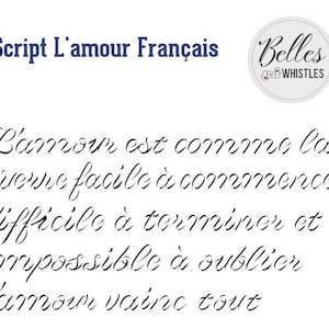 Script D&#39;Amour Francis Small Dixie Belle Paint