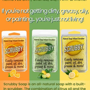 SCRUBBY SOAP | Orange | Lemon Lime | Lemon