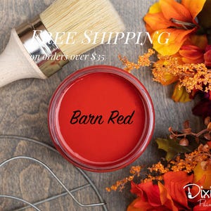 BARN RED | Dixie Belle Chalk Mineral Paint | deep red | Furniture Paint