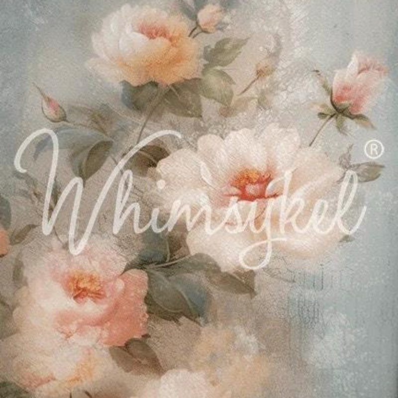 Decoupage Roses - Etsy