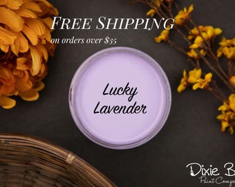 LUCKY LAVENDER | Dixie Belle Chalk Mineral Paint | pastel purple | Furniture Paint