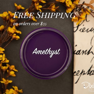 AMETHYST | Dixie Belle Chalk Mineral Paint | deep purple | Furniture Paint