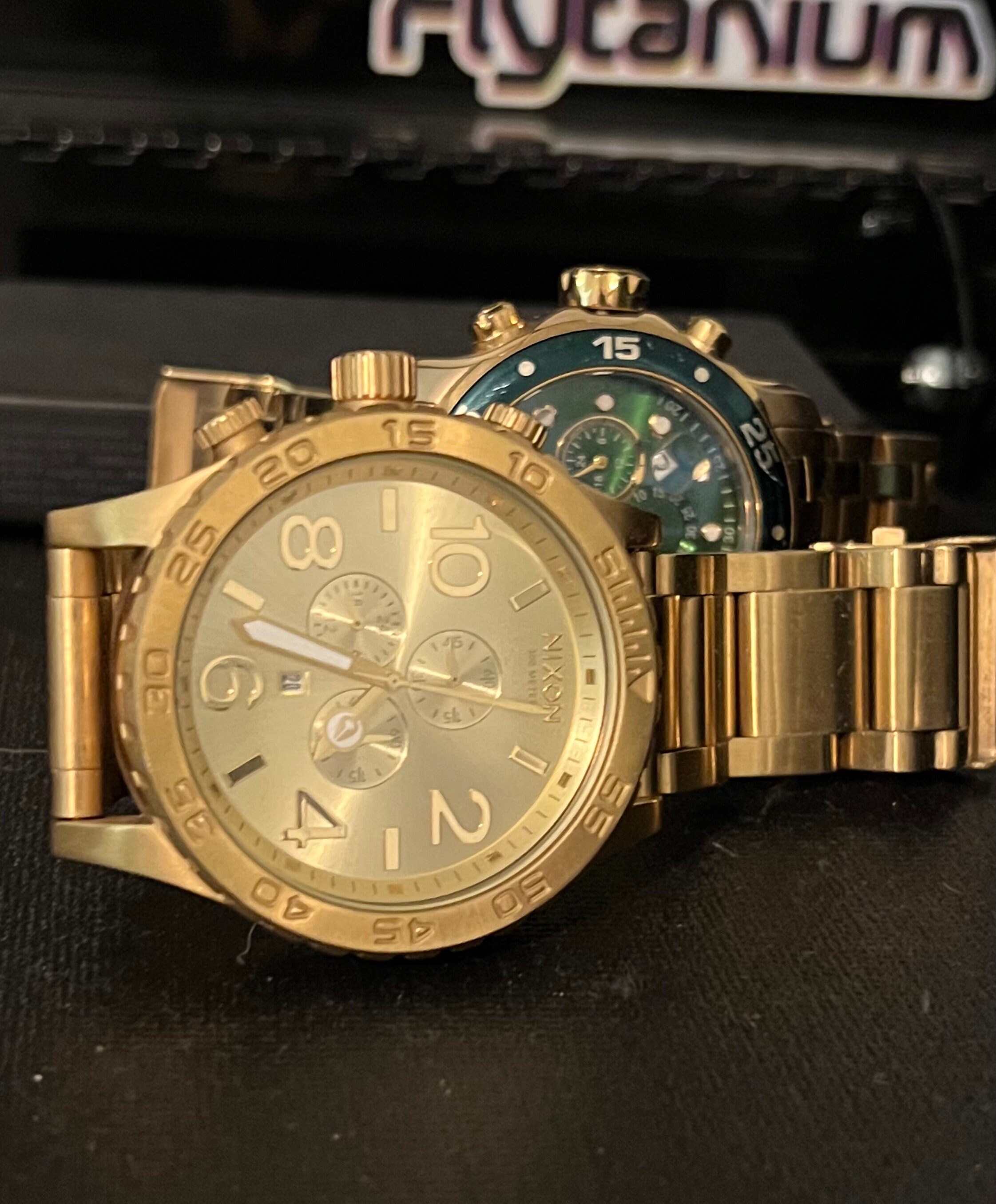 Nixon 51-30 Chrono All Gold Watch - Etsy Israel
