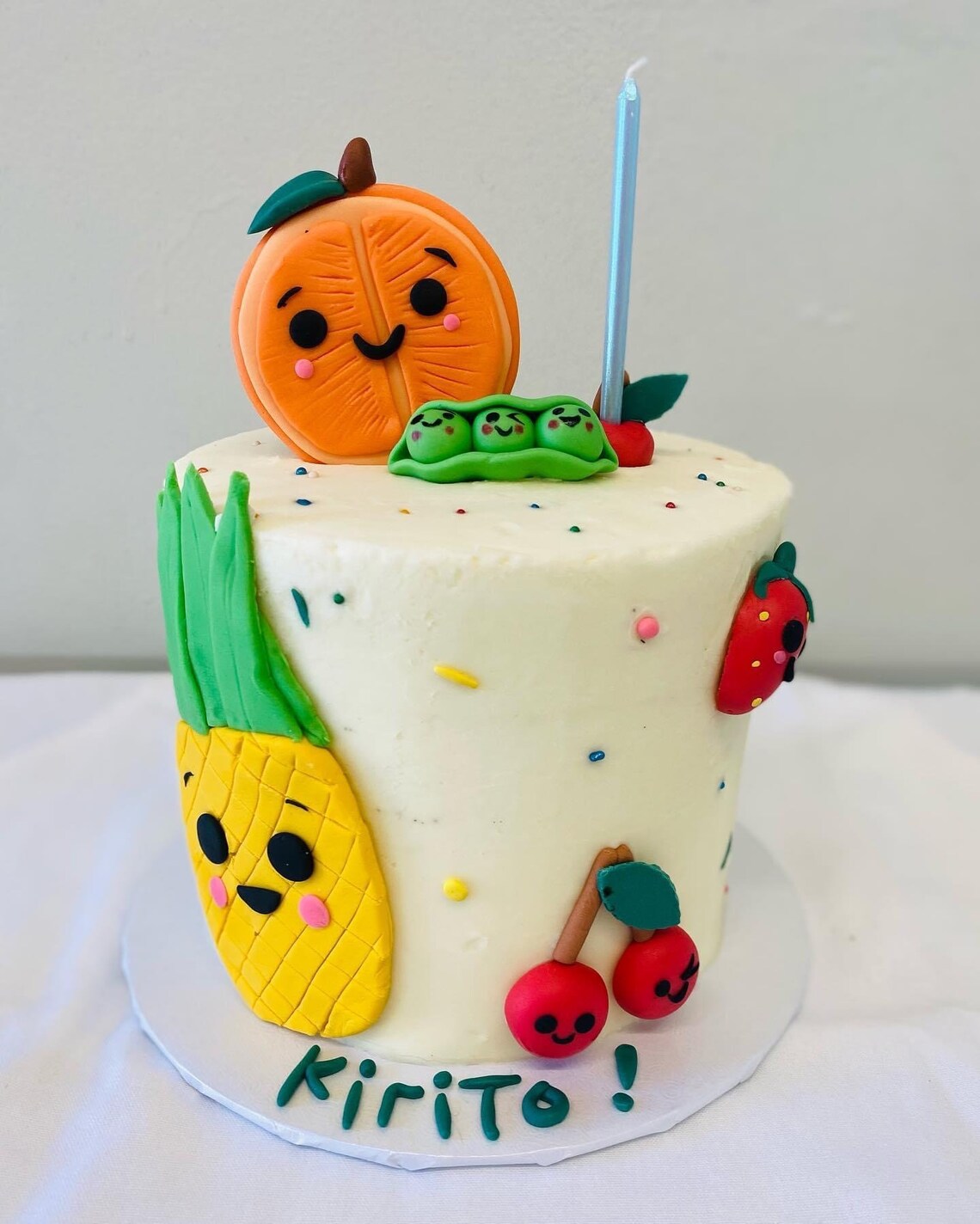 Hey Bear Sensory Fruit Fondant Fruits / Vegetables Cake Etsy