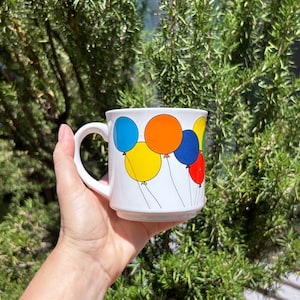 1980s Balloon Mug by Recycled Paper Products made in Japan!