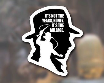 Indiana Jones Silhouette Sticker