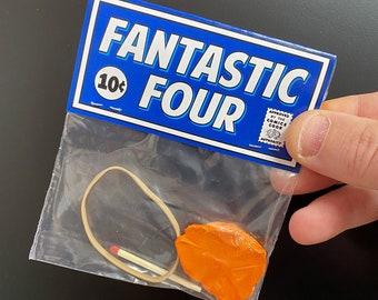 Fantastic Four Action Figure Bag Gift, Fantastic 4 Parody Bag
