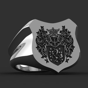 Coat of Arms Ring, Family Crest Rings, Custom Signet Ring, Crest Ring, Family Crest Signet Ring Christmas Gift