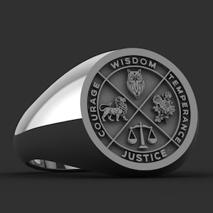 Prezent świąteczny, pierścień mądrości, pierścienie stoickie, pierścień umiarkowania, pierścień cnót, cnota, specjalny projekt, pierścień stoicki, pierścień sprawiedliwości, pierścień umiarkowania