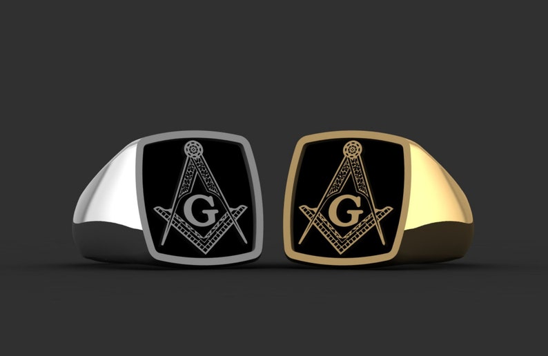 Masonic Rings, Gold Mason Rings, Free Mason Ring, Men Masonic Rings ...