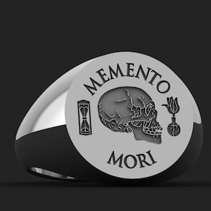 Memento Mori , Daily Stoic Ring, Personalized Jewelry , Christmas Gift, Graduation Gift, Memento Mori Ring , Silver Memento Mori Ring,