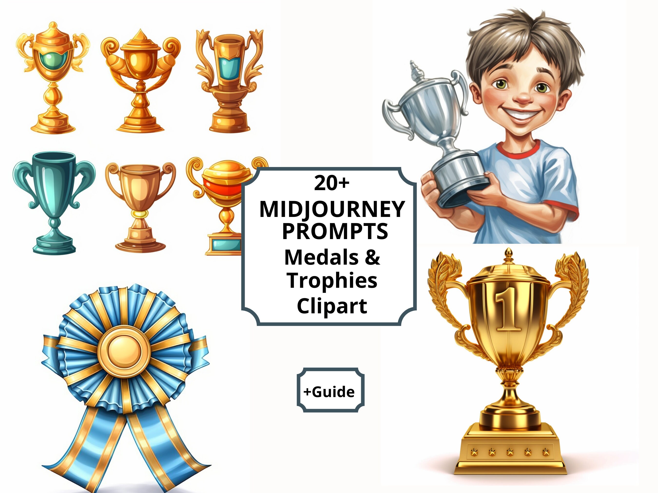 Clipart Prompt for Midjourney, Watercolor Clipart Prompts, Ai Prompts ...