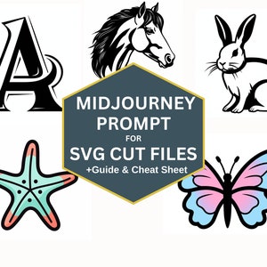 Midjourney Prompt to Generate SVG Cut Files Designs, Create Ai Images for Cricut SVG Cut Files, Prompt to Create Multiple SVG Designs Fast