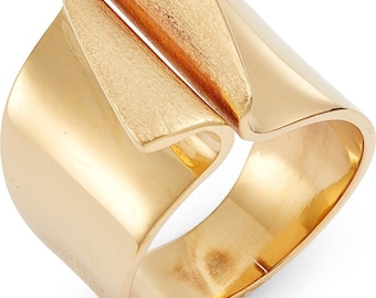 24Karat Gold Handmade Ring | Statement Ring | High Fashion