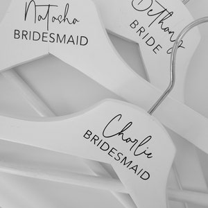 Bridal Hanger Decals | Custom Wedding Dress Hanger Labels - Etsy