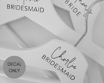 Bridal Hanger Decals | Custom Wedding Dress Hanger Labels