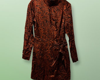 Tiger stripe minidress