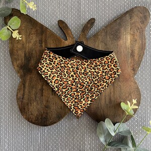 Leopard Print Reversible Pet Bandana