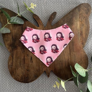 Demon Anime Inspired Reversible Pet Bandana