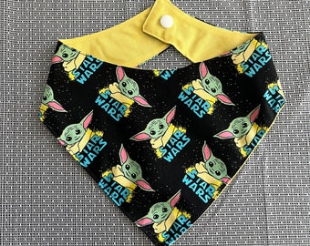 Baby Yoda/Grogu Reversible Pet Bandana