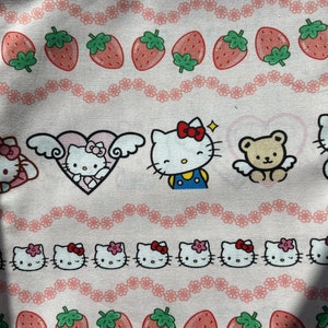 Cute Kawaii Kitty Strawberry Reversible Pet Bandana