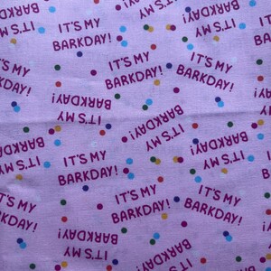It&#39;s My Barkday! Pink Confetti Birthday Reversible Pet Bandana