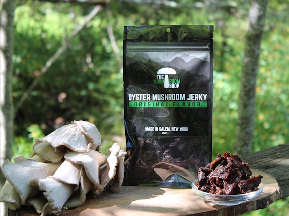 Gourmet Oyster Mushroom Jerky- Vegan with Whole Mushrooms, Original Flavor