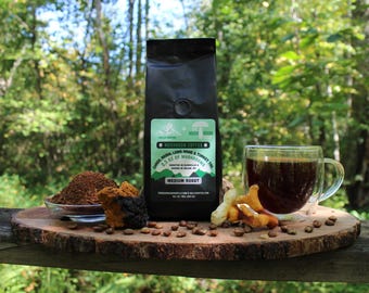Café de hongos: Chaga, Reishi, Melena de león, Cola de pavo