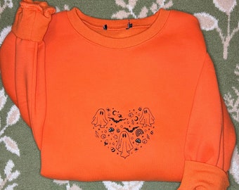 Spooky Cute Ghost Halloween Sweatshirt