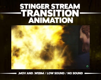 Transición de estela de bomba – Animación Stinger para OBS (.MOV y .WEBM)
