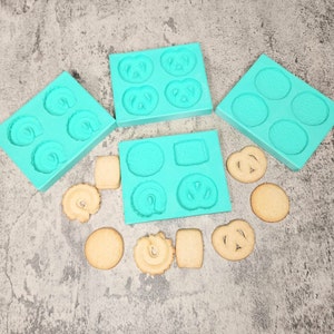 Butter Cookies 4-Cavity Silicone Mold
