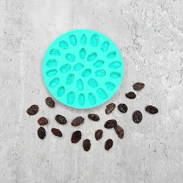 Raisins 29-Cavity Silicone Mold for Wax Melt Making, Candle Embeds, Soap Making