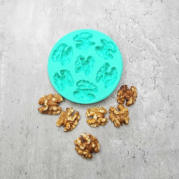 Walnuts 7-Cavity Silicone Mold for Wax Melt Making, Candle Embeds, Soap Making
