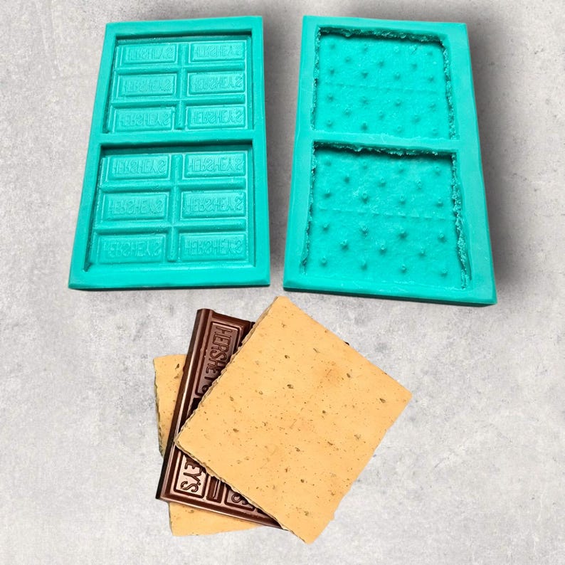 Graham Crackers and Chocolate Bars for Wax Melt Making, Candle Embeds, Soap Making image 1