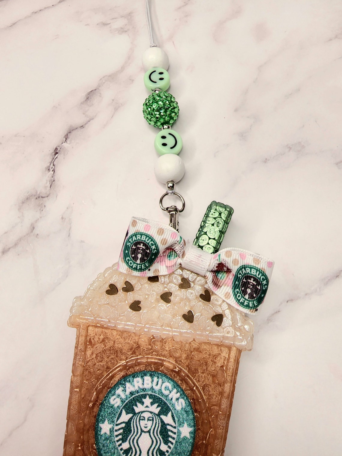 Car Airfreshener Hanger. Reusable Beaded Swivel Clasp Hook Etsy