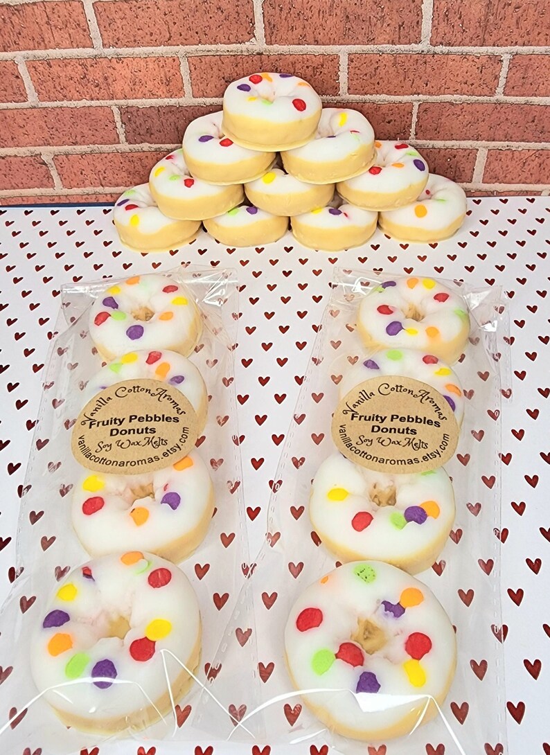 Fruity Cereal Pebbles Donuts Wax Melts. Highly Scented Soy Wax Etsy