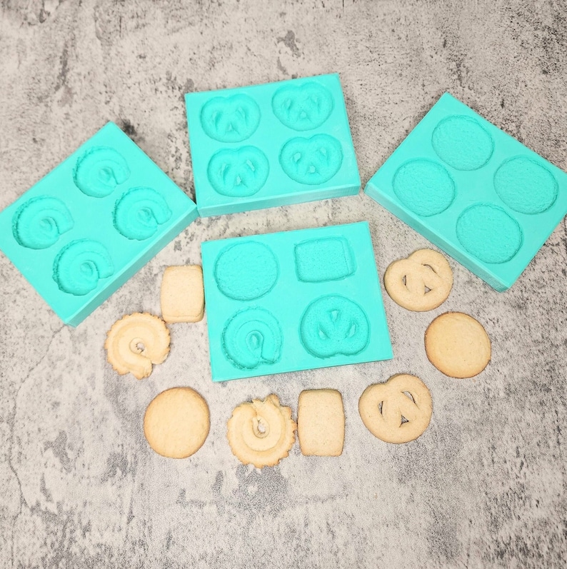 Butter Cookies 4-cavity Silicone Mold - Etsy