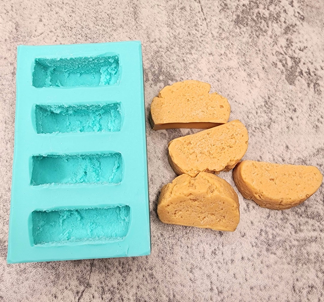 Biscotti 4cavity Silicone Mold for Wax Melt Making Candle Etsy