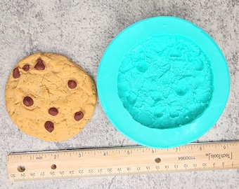 Large Chocolate Chip Cookie Silicone Mold for Wax Melt Making, Candle Embeds, Soap Making