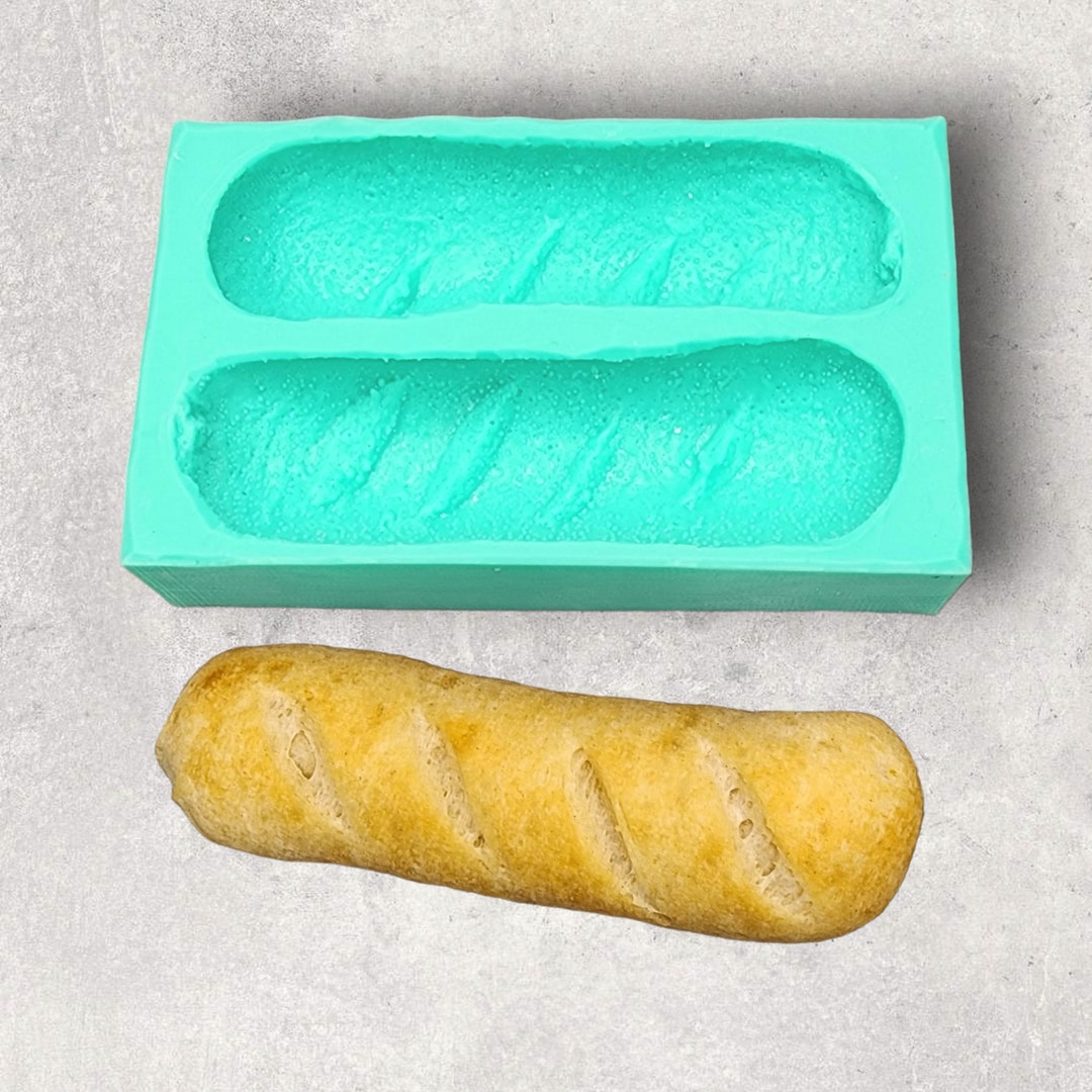 Mini French Breads 2cavity Silicone Mold for Wax Melt Making Etsy