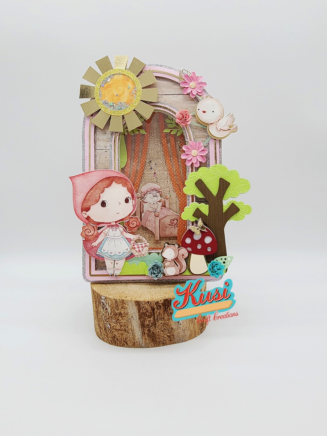 Red Riding Hood Cake Topper, Little Red Riding Hood Party Decoration