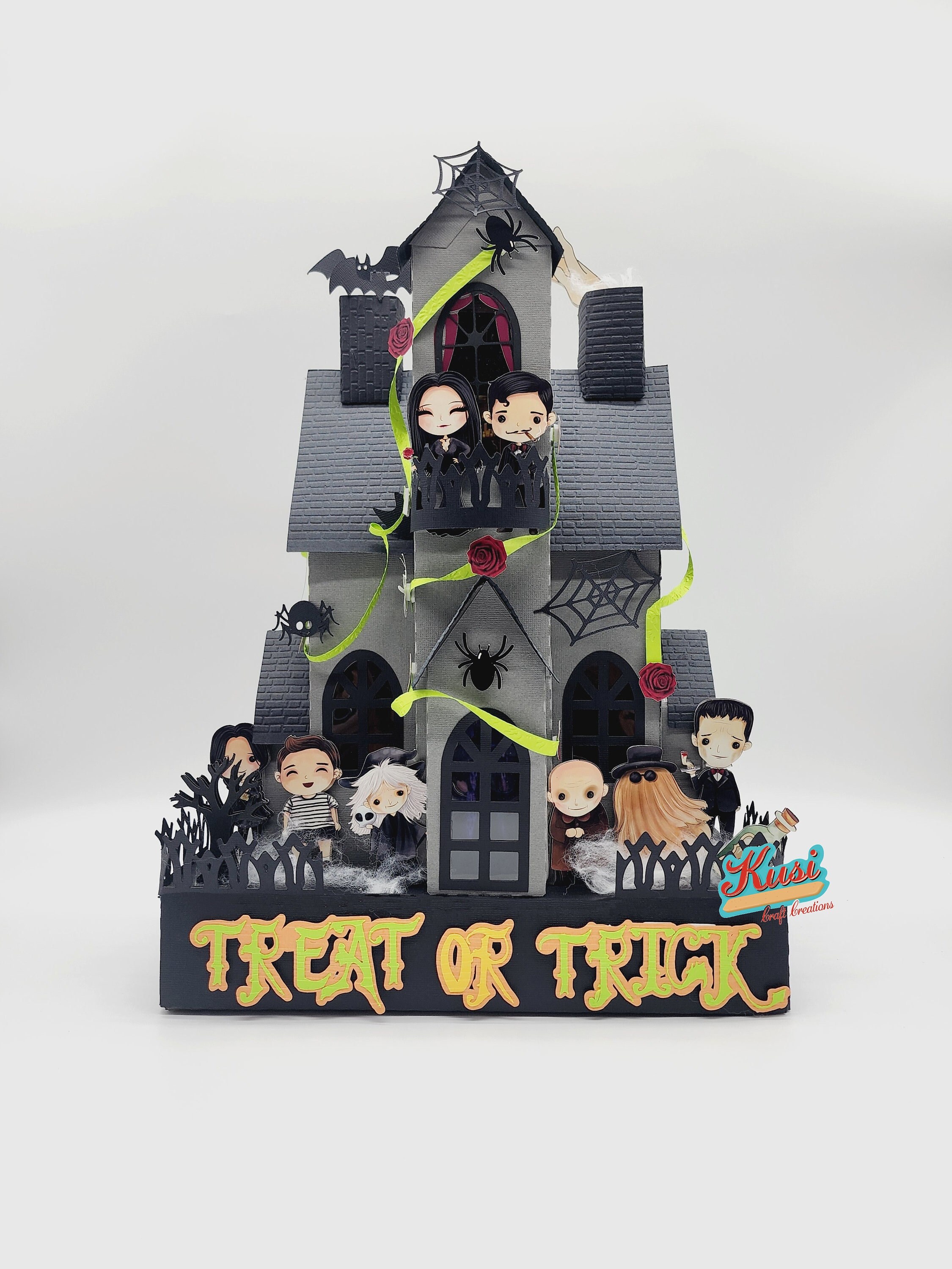 Addams Family 3D MansionHouse HALLOWEEN CANDY TRAY Halloween Candy Box Halloween Dcor Halloween Centerpiece
