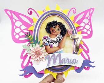 Encanto Cake Topper/ Encanto party decoration/ Mirabel theme party/ Mirabel personalized Cake topper/Encanto theme Party