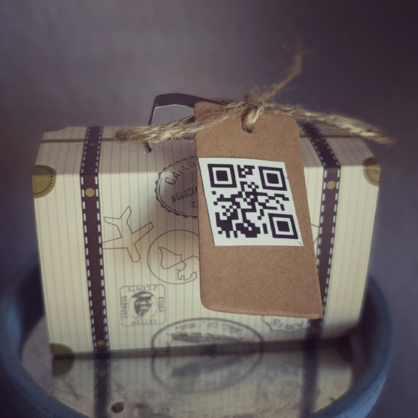 Travel Suitcase Gift Box with Personalized QRcode Message