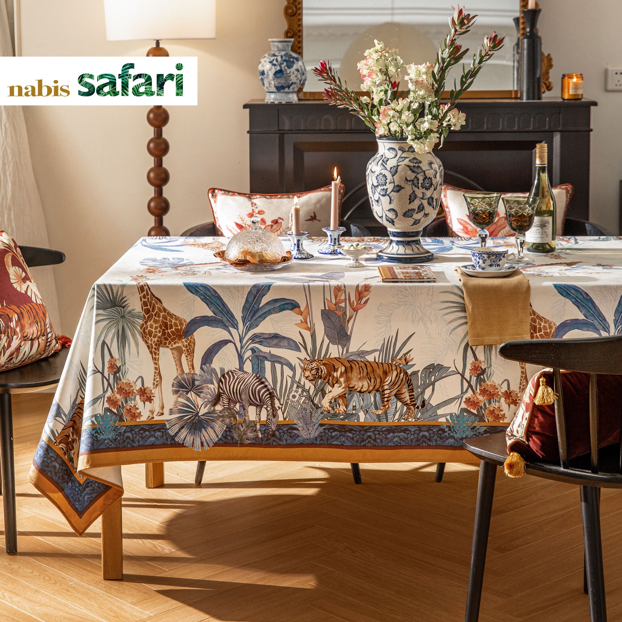 Safari Tablecloth Etsy