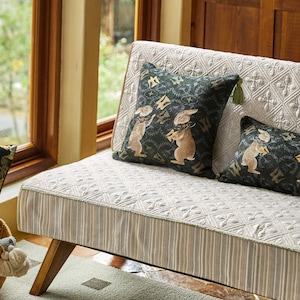 Fundas de sofá estampadas, 2 piezas con funda de cojín de asiento  individual, protector universal ajustable para muebles, gris-verde, 2  plazas