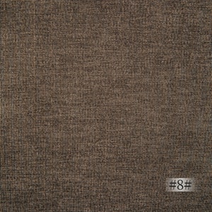 May include: Close-up of a brown textured fabric with a subtle woven pattern. The fabric has a slightly rough feel and a slightly darker brown color. #8# is printed in the bottom right corner of the image.