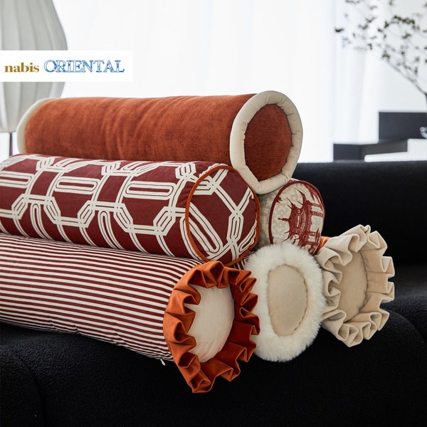 Samt Sofa Bolster Dekokissenbezug Lumber Bolster Kissenbezug Nackenstütze Kissenbezug Sofa Bolster Bettwäsche Kopfteil Kissenbezug