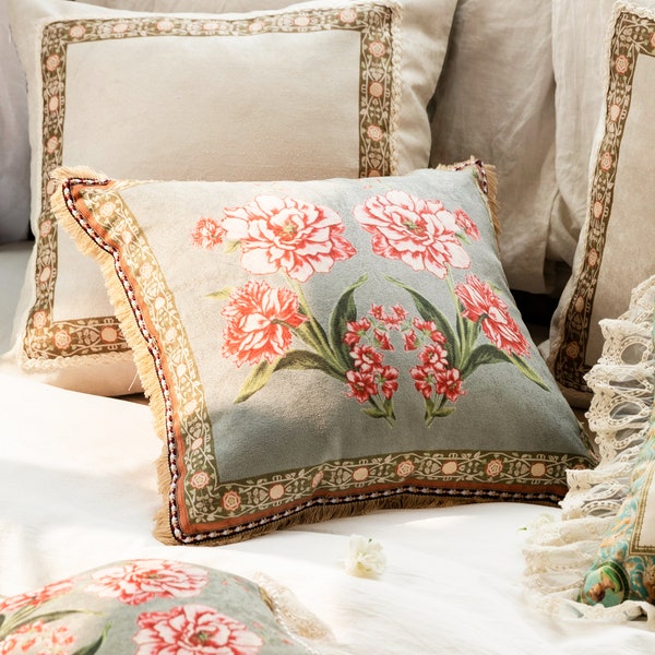 Flower Couch Pillows Etsy