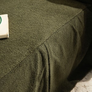 Dark Green Sofa Slipcover Handmade Home Gift for Mom Custom Loose Sofa ...